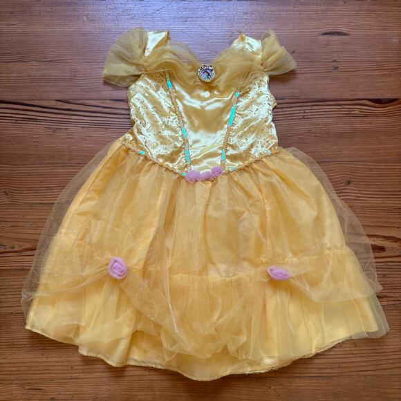 Disney Princess Belle Beauty and the Beast yellow costume ball gown SIZE XS - Picture 1 of 5